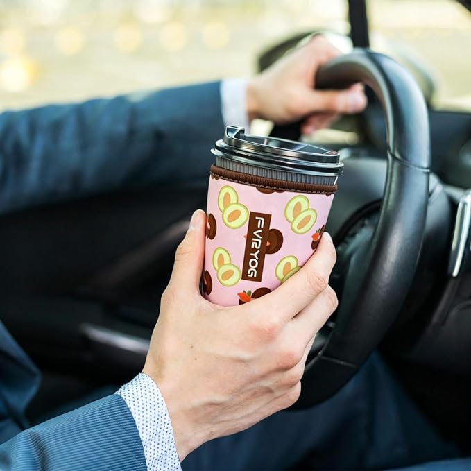 Reusable Insulated Neoprene Iced Coffee Sleeves - Image 4