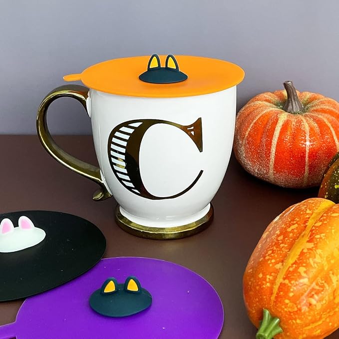 allydrew Silicone Cup Lids, Anti-Dust Leak-Proof Coffee Mug Covers - Image 2