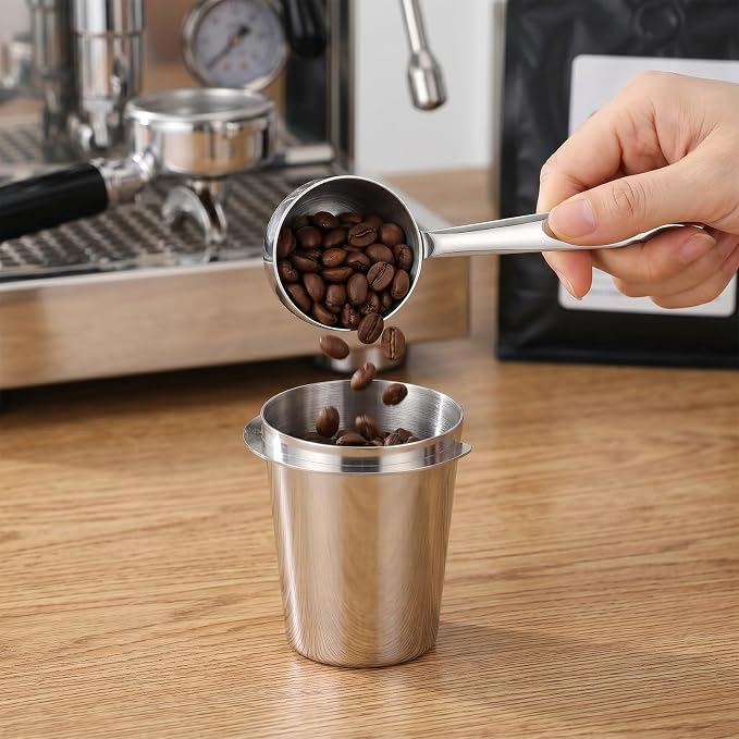 58mm Dosing Cup, Stainless Steel Coffee Powder Cup Compatible - Image 6