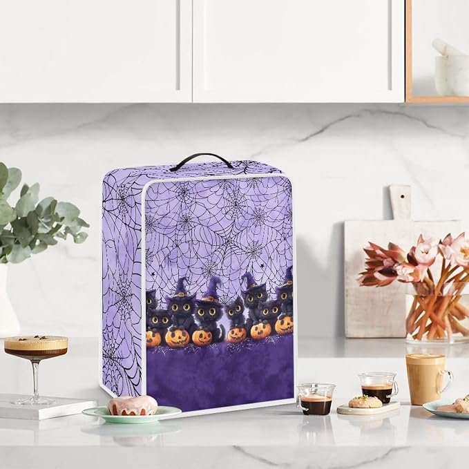 Cat Cobweb Coffee Maker Cover for Kitchen - Image 3