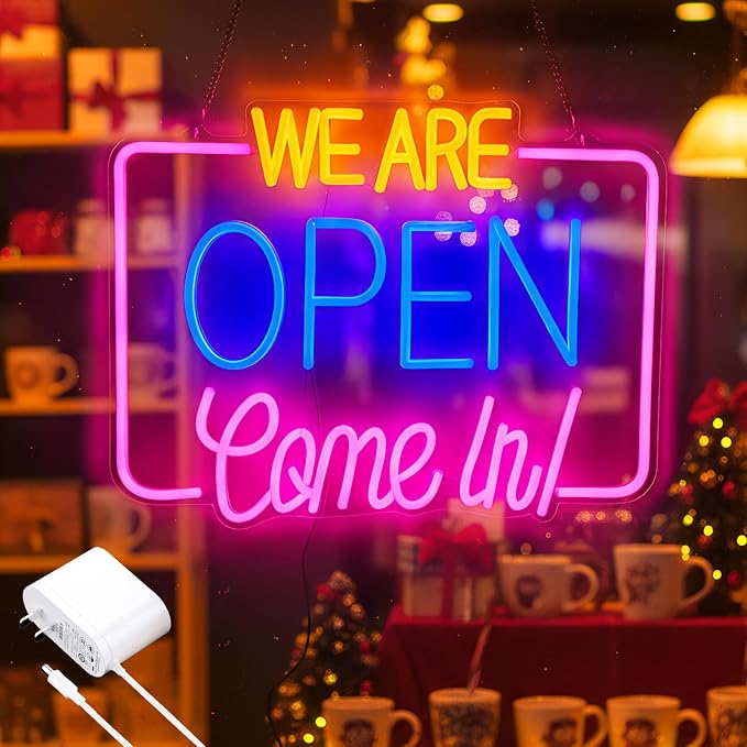Open Sign for Business, LED Dimmable Neon Light by zontruxe