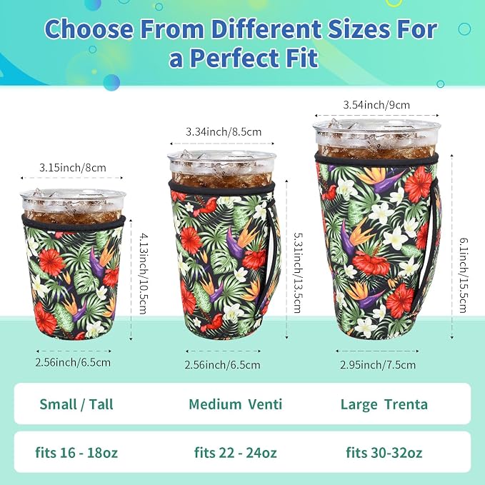 Iced Coffee Sleeve Insulator Sleeves - Image 2