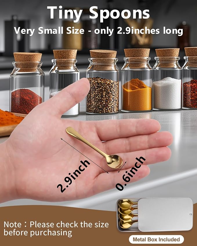 8PCS Tiny Spoons - Image 2
