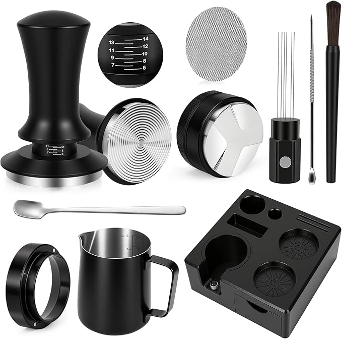 10PCS 51mm Espresso Accessories Kit | 9-in-1 Espresso Tamping Station, - Image 4