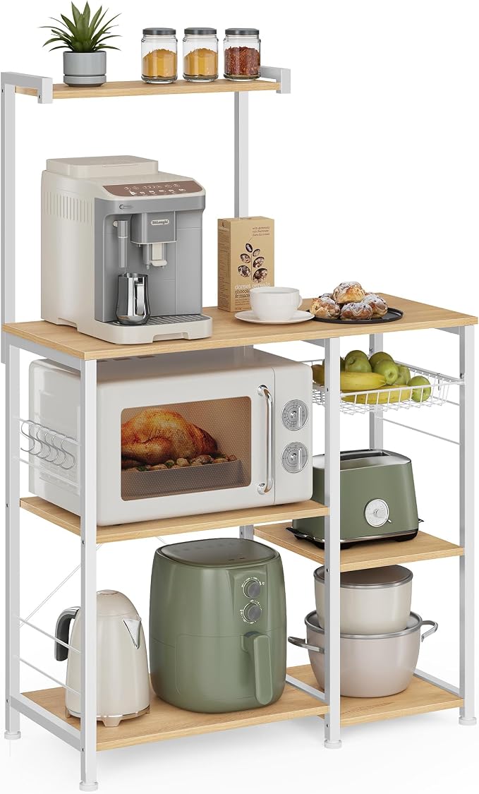 VASAGLE Baker's Rack, Microwave Stand, Kitchen Storage Rack by Unknown