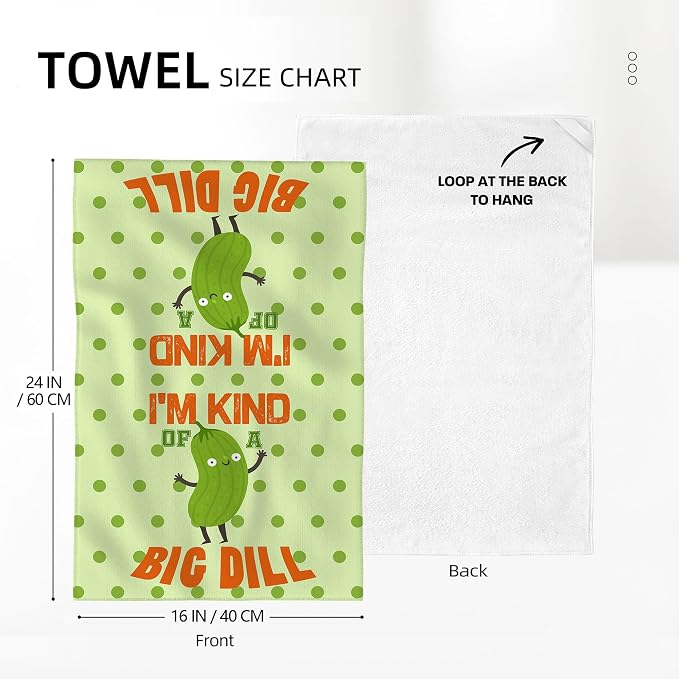 Funny Pickle Kitchen Towels Decorative Set of 2, Gifts - Image 2