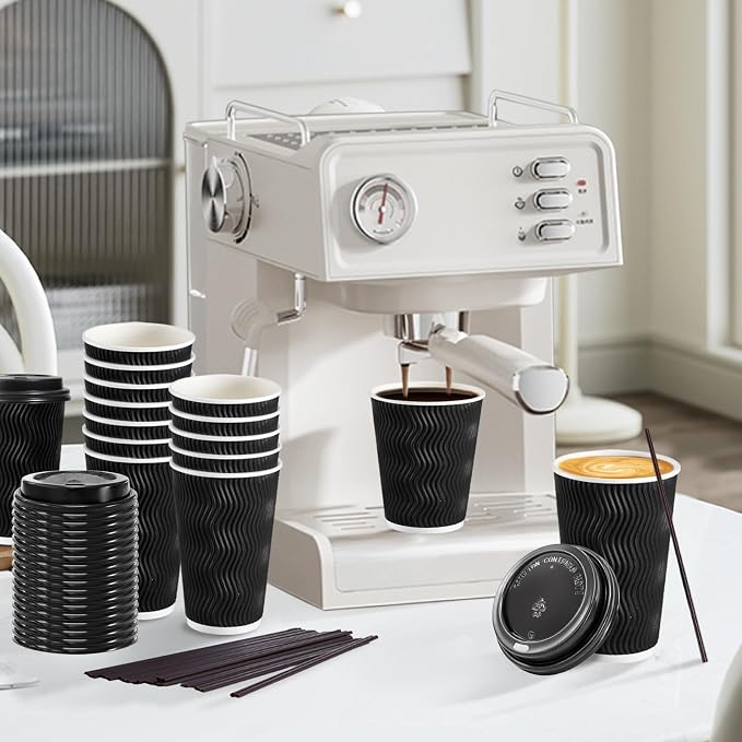 Lamosi 16 oz Disposable Coffee Cups - Image 4