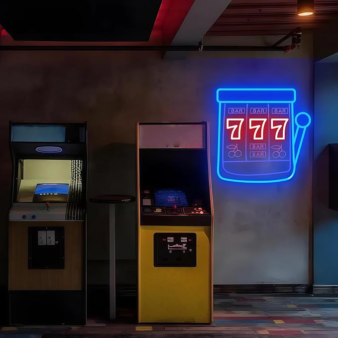 Custom Slot Machine Neon Sign, Casino Neon Light - Image 6