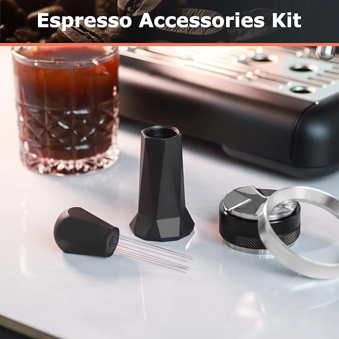 54mm Espresso Accessories Kit | 2-in-1 Distributor and Tamper, WDT Espresso - Image 3