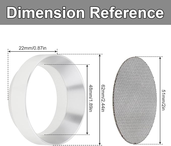 51mm Espresso Dosing Funnel and Puck Screen, Magnetic Espresso Coffee Dosing - Image 7