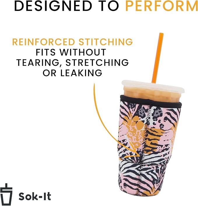 Sok It JavaSok Iced Coffee & Cold Soda Insulated Neoprene Cup Sleeve - Image 4