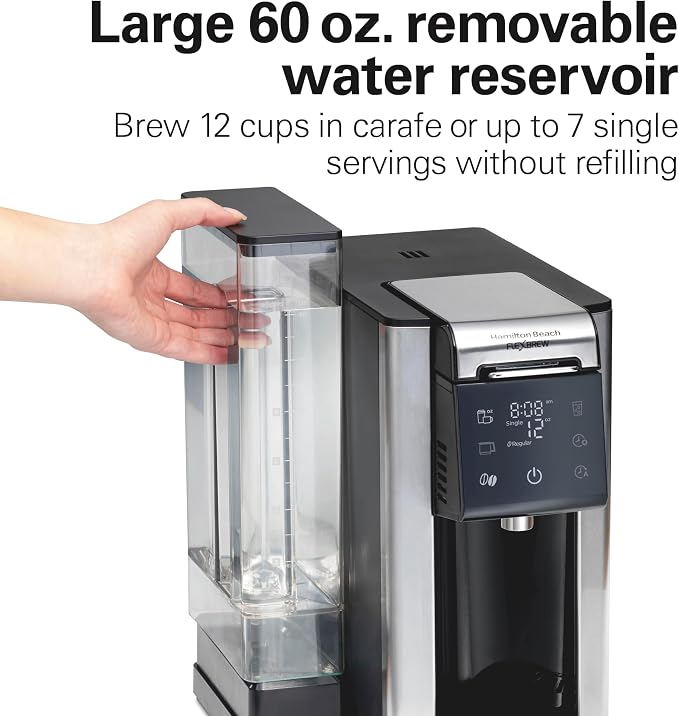 Hamilton Beach Flexbrew Advanced 5-in-1 Programmable 12 Cup Drip and Single - Image 7