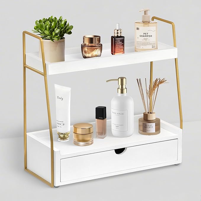 2-Tier Bathroom Organizer Countertop by dreampossible