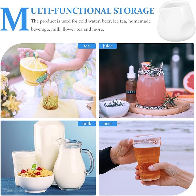 Wakauto Ceramic Milk Pourer and Sauce Pitcher 110Ml Medium Size Porcelain - Image 4