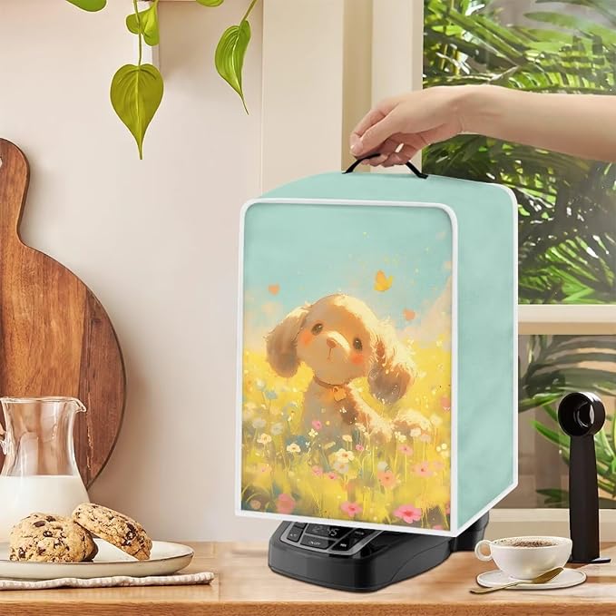Dog Daisy Coffee Machine Dust Cover Waterproof Universal Barista Express - Image 4