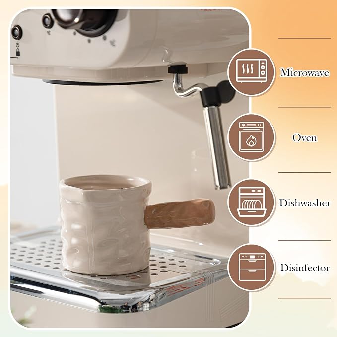Maxdot Espresso Measuring Cups Ceramic 3 Oz/90ml - Image 5