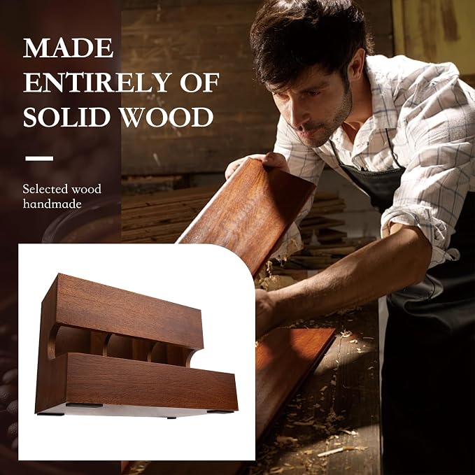 Wood Pod Dispenser Designed for Nespresso Vertuo Capsules, Freestanding - Image 5