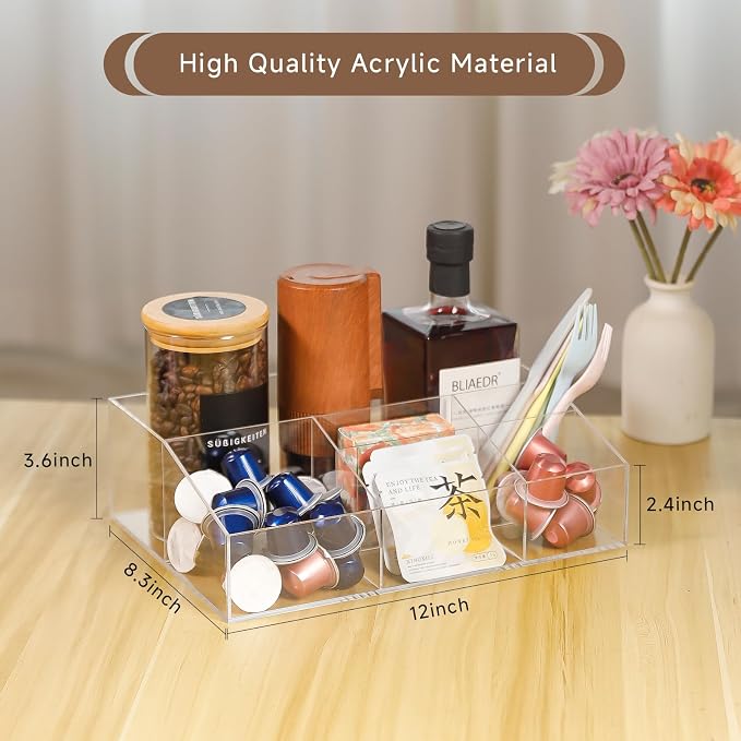 Acrylic Coffee Bar Station Organizer - Image 4