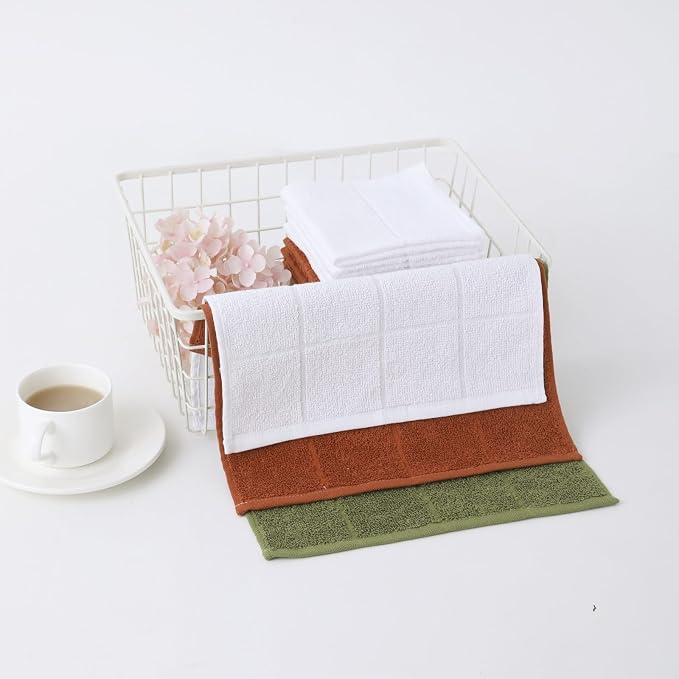 Glynniss Dishcloths Kitchen Highly Absorbent Dish Rags 100% Cotton Dish Cloths - Image 4