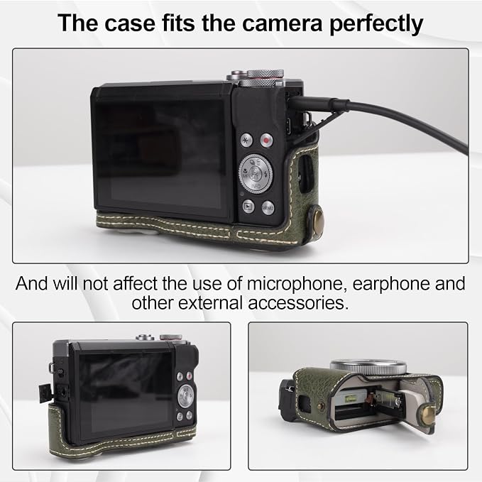 Rieibi G7 X G7X II G7X III Case, Vintage Leather Camera Case - Image 4