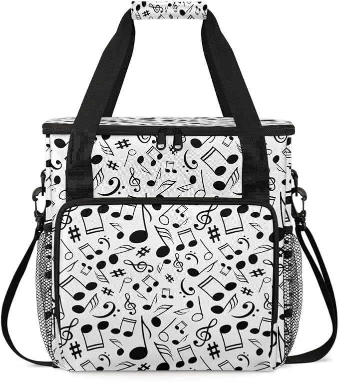 Black And White Music Coffee Maker Travel Bag by Home
