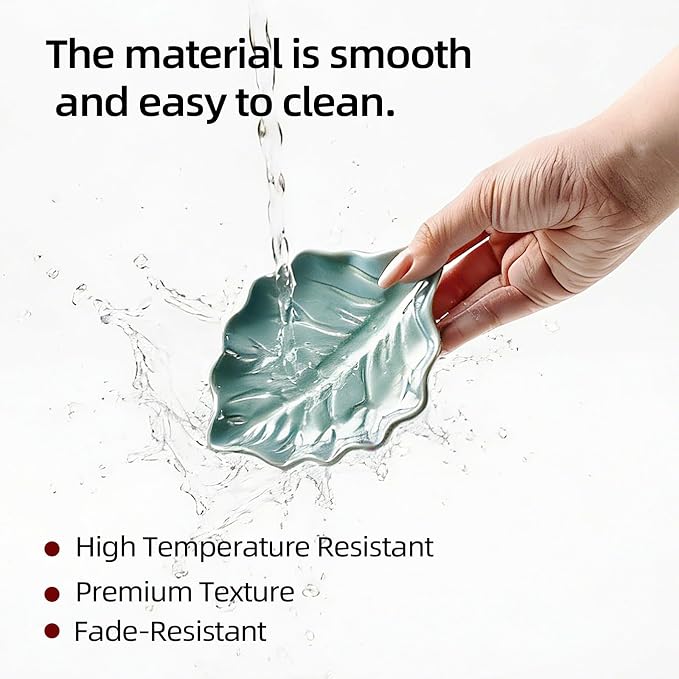 Ceramic Leaf Spoon Rest, Spoon Holder - Image 6
