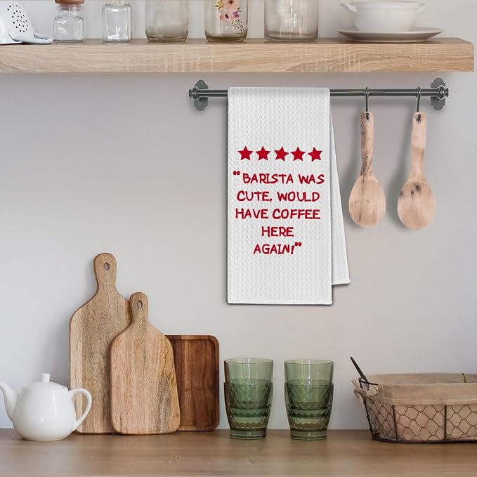 Barista Coffee Kitchen Towels, Coffee Bar Lover Gifts - Image 4