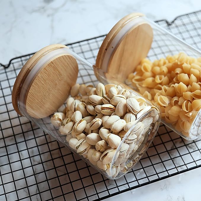 Aoeoe 4 Pack Glass Storage Jars - Image 9