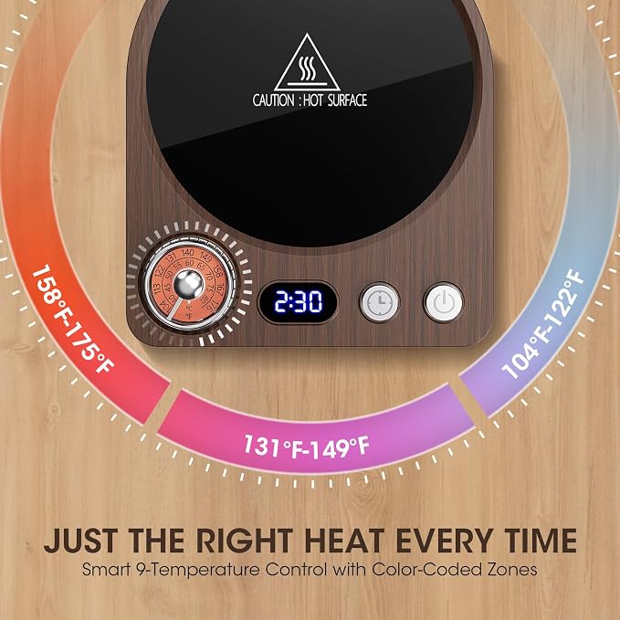 MQFORU Retro Coffee Mug Warmer, 36W Fast Heating - Image 3