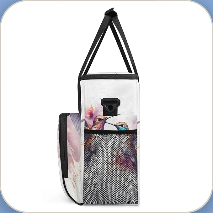 Hummingbird Coffee Maker Carring Bag, Large Insulated Storage Organizer Case - Image 4