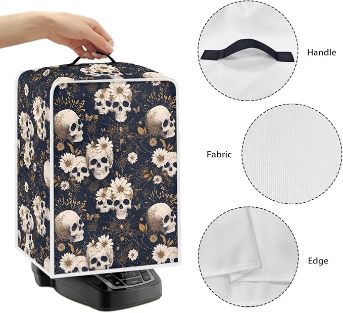 Skull Daisy Coffee Machine Dust Cover Waterproof Universal Barista Express - Image 5