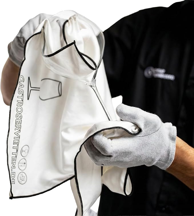 Microfiber Polishing Cloth 19.7" × 25.6", 100% Lint-Free, Streak-Free by Gastroservietten
