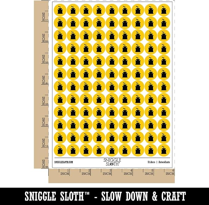 Coffee Grinder Solid 200+ Round Stickers - Image 2