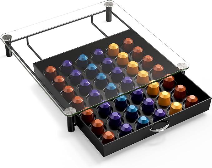 DecoBrothers Tempered Glass Coffee Pod Drawer Compatible - Image 8