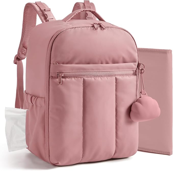 BAGSMART Baby Diaper Bag Backpack, Lightweight Puffy Diaper Bag by BAGSMART