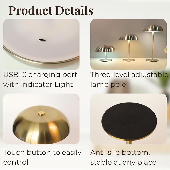 Portable Mushroom Table Lamp - Image 5