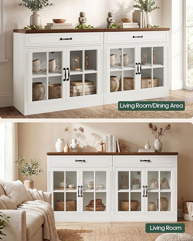 HAUOMS Modern Farmhouse Coffee Bar Cabinet - Image 7