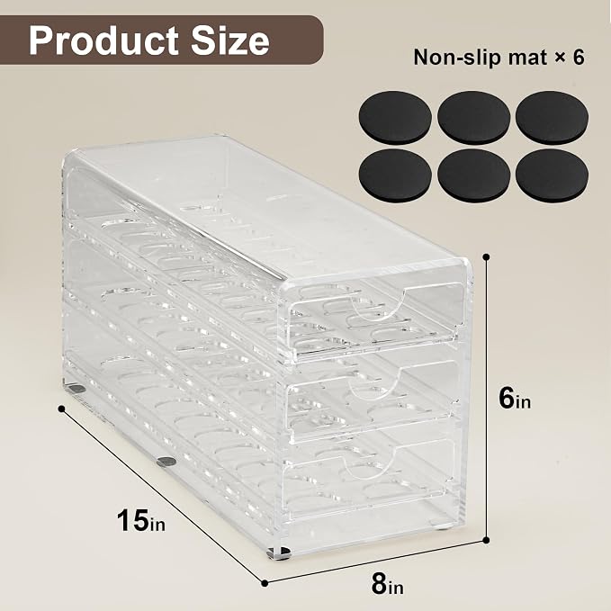 3 Layers Clear Acrylic Coffee Pod Drawer - Image 2