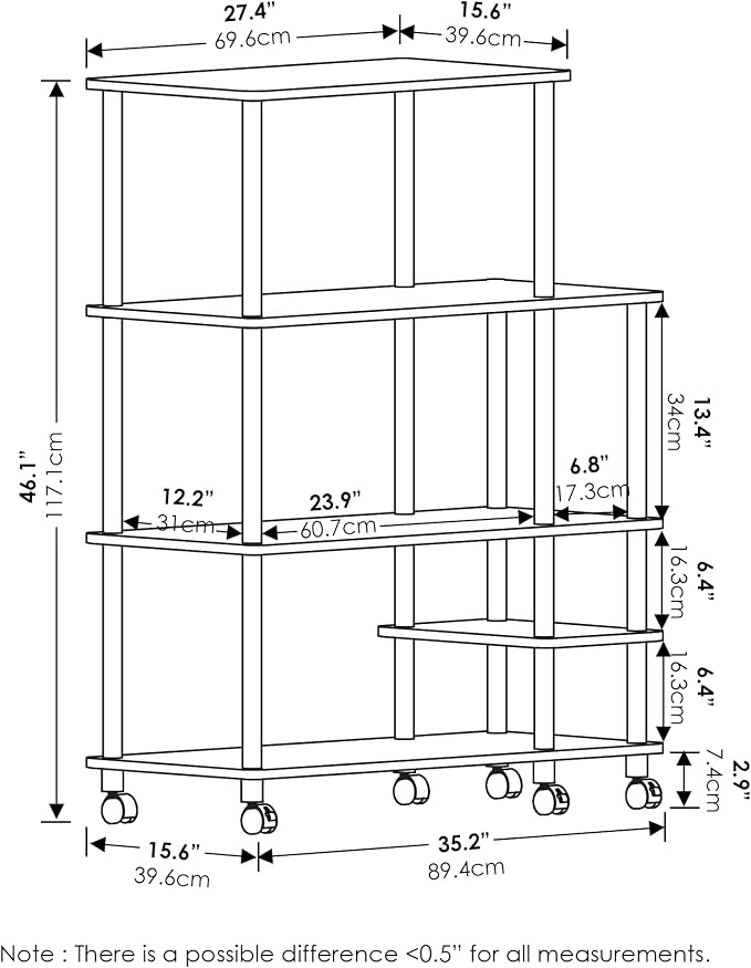 Furinno Turn-N-Tube Bakers Rack - Image 6