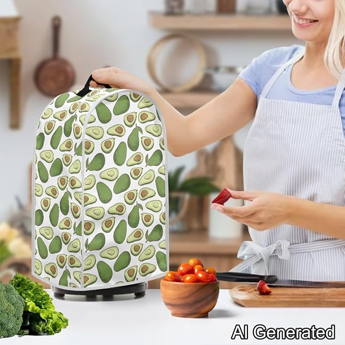 Green Avocado Blender Dust Cover, Anti Fingerprint Polyester Stand Mixer or - Image 3