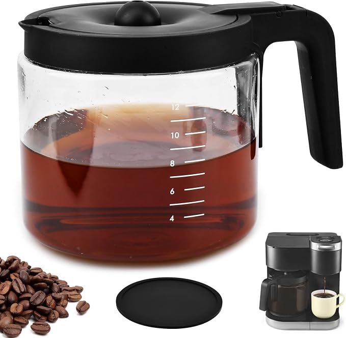 12-CUPS Coffee Maker Glass Carafe Replacement by Unknown