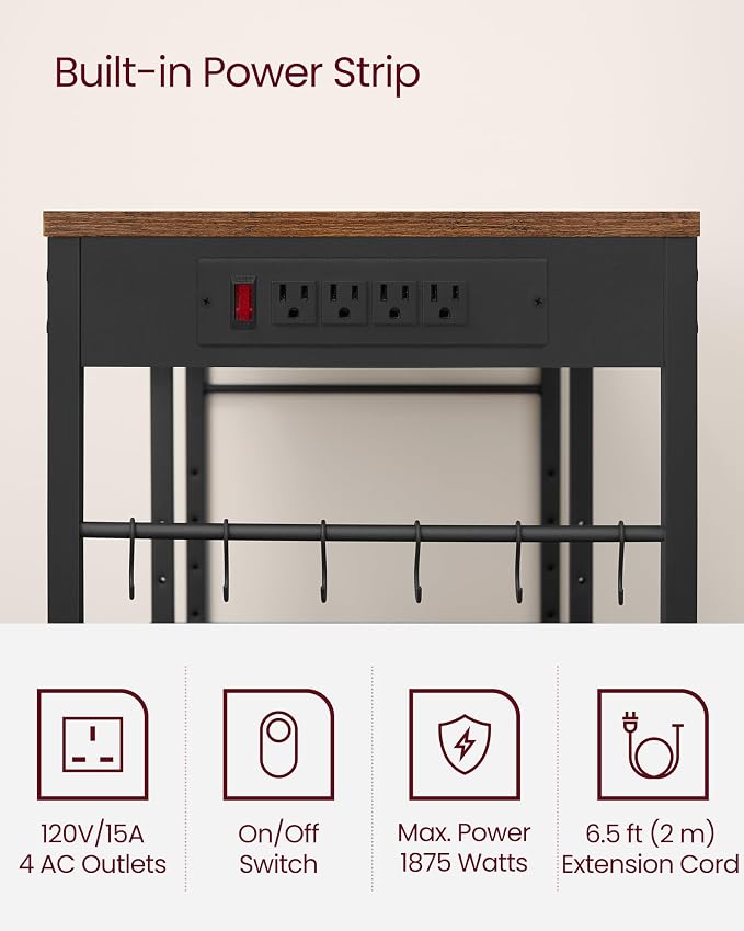 VASAGLE Baker's Rack, Coffee Bar Stand - Image 7