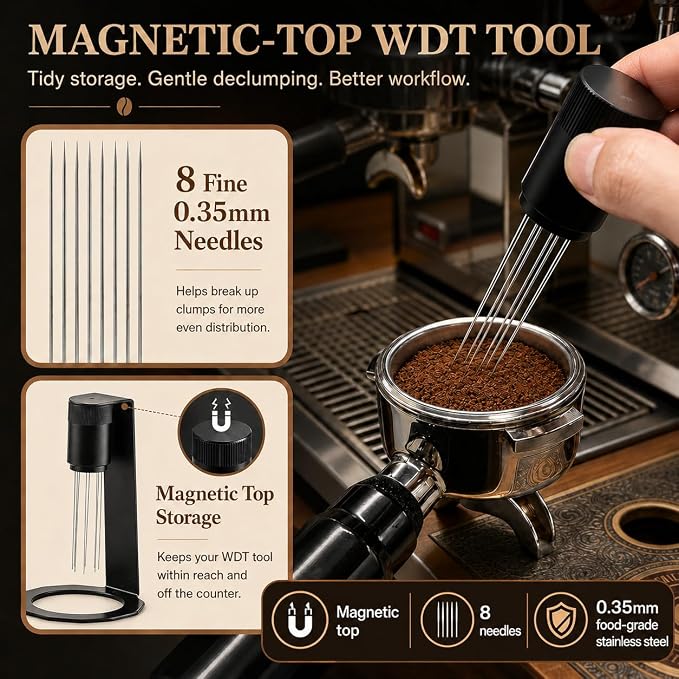 51mm Espresso Accessories Kit for DeLonghi, Adjustable 2-in-1 Coffee - Image 4