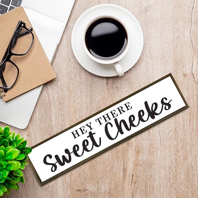 Funny Bathroom Sign, Hey There Sweet Cheeks Sign, Gag Gift, Bathroom Humor - Image 7