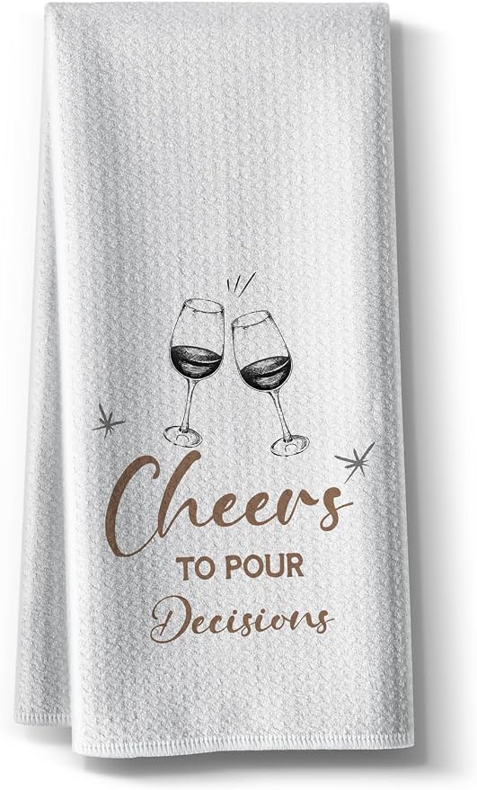Funny Joked Kitchen Towels-Absorbent Tea Dishcloth Towel Hand Rags DéCor by Hcaredee