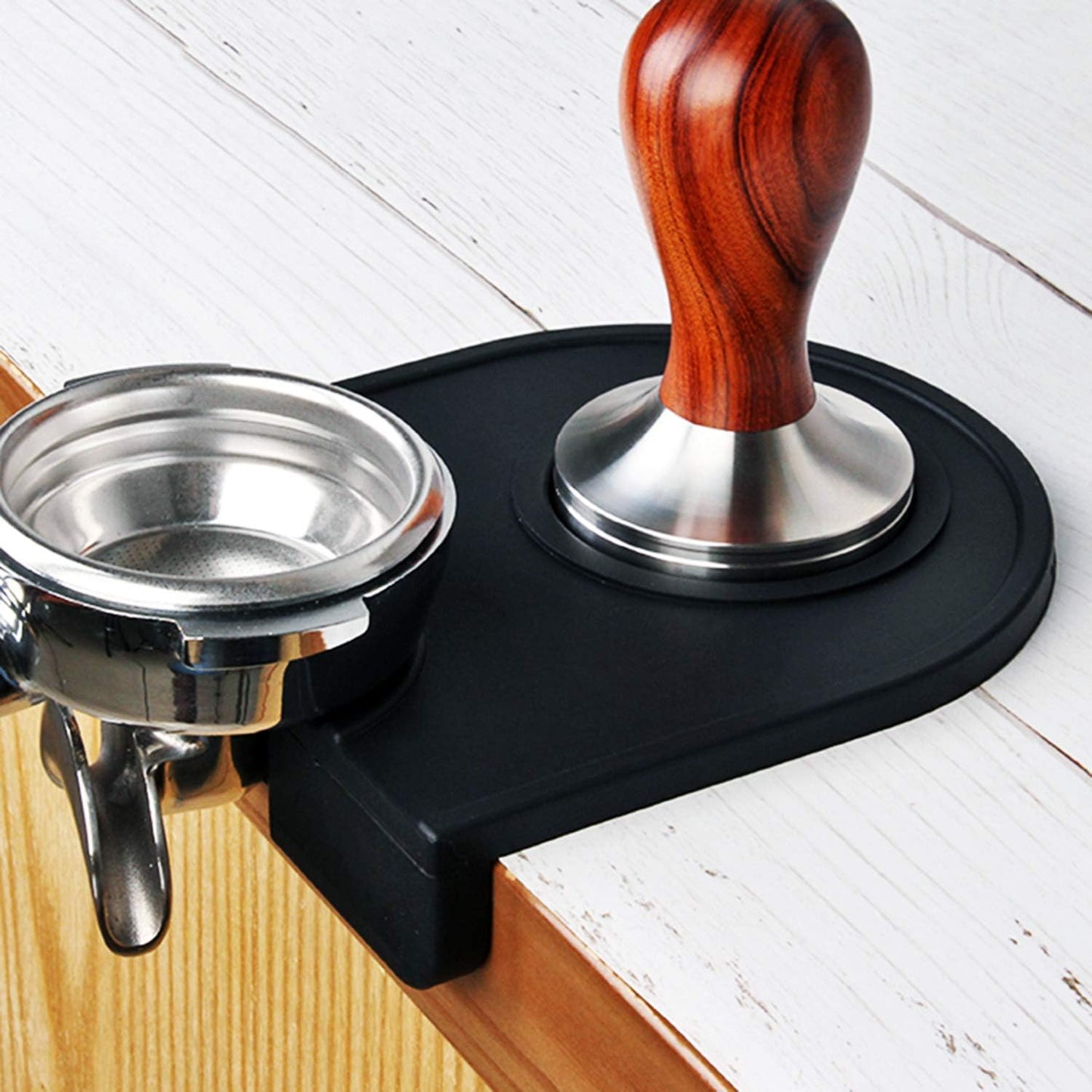 Coffee Tamper Mat Silicone Corner Tamping Mat (Small)