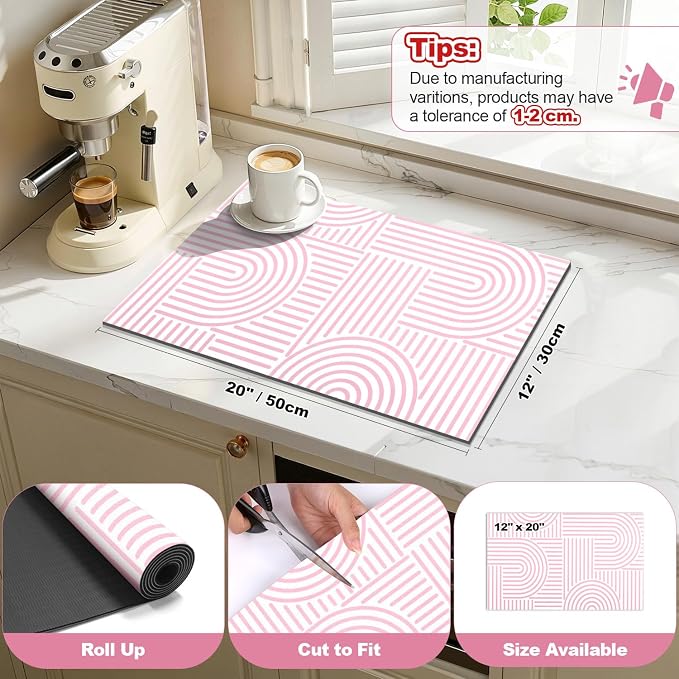 Findosom Dish Drying Mat, Hide Stain Drying Mat - Image 2