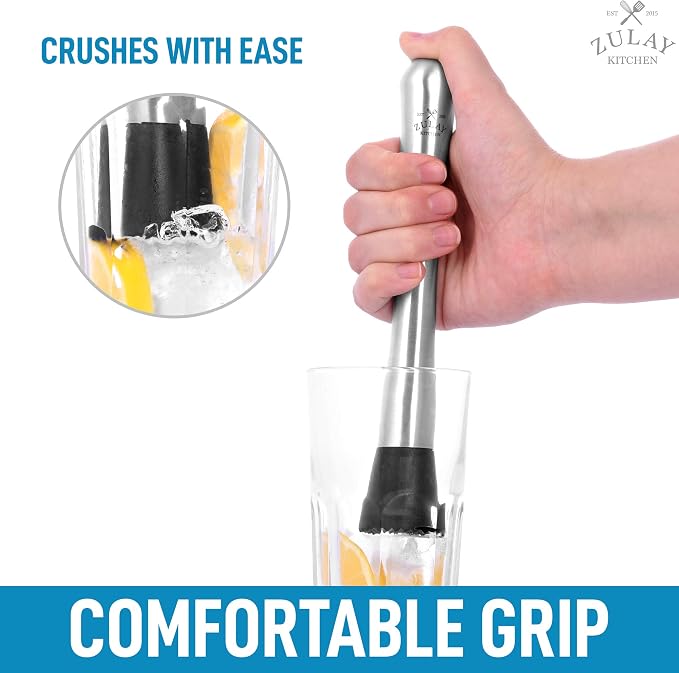 Zulay Stainless Steel Muddler for Cocktails - Image 6