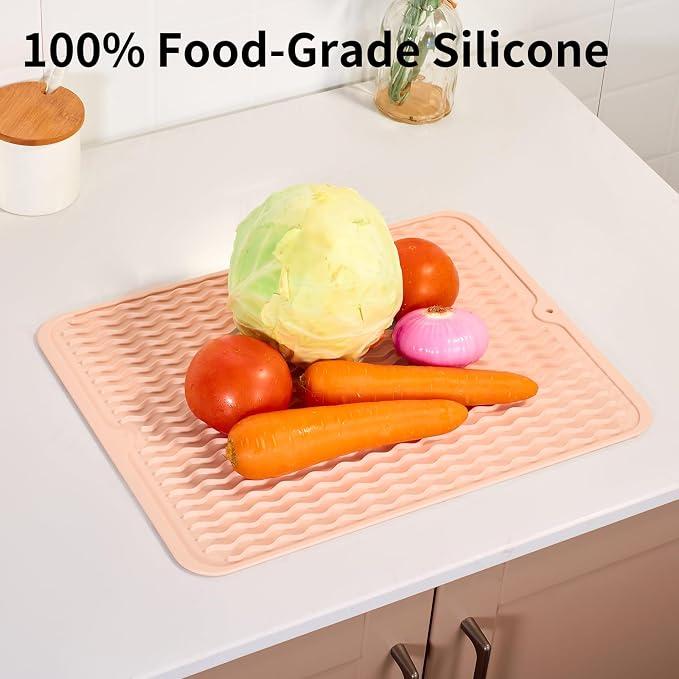 ZLR Silicone Dish Drying Mat for Kitchen Counter - Image 9