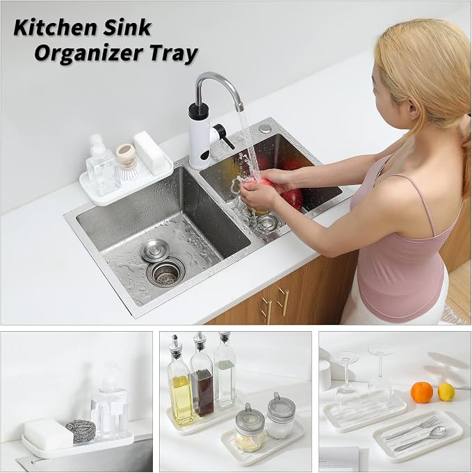 MicoYang Silicone Kitchen Sink Organizer Tray - Image 3